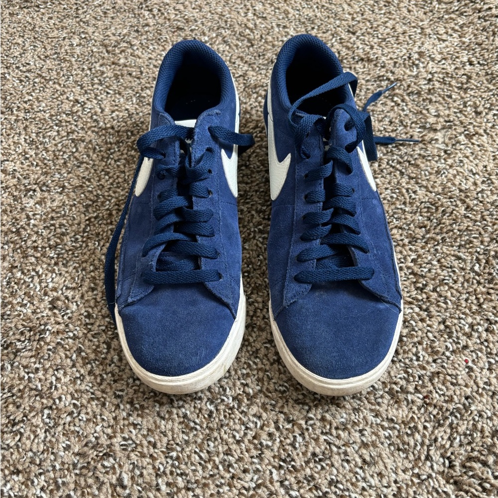 Nike Blue Suede Sneakers